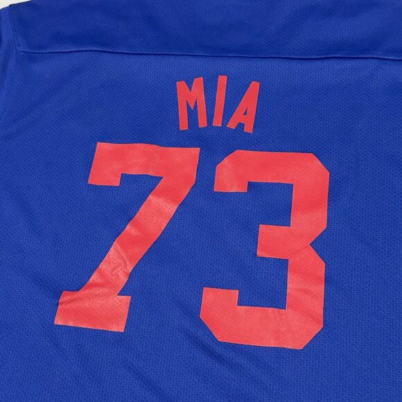 Fanatics New York Rangers Official NHL Jersey Youth Size M Hockey Tee Blue - Picture 5 of 8